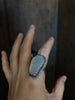 Druzy Agate Coffin Ring (Size 6.5)