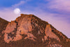 Moonset Over the Flatirons