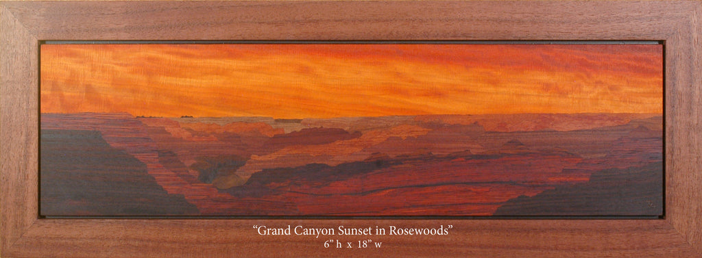 Grand Canyon Sunset in Rosewoods