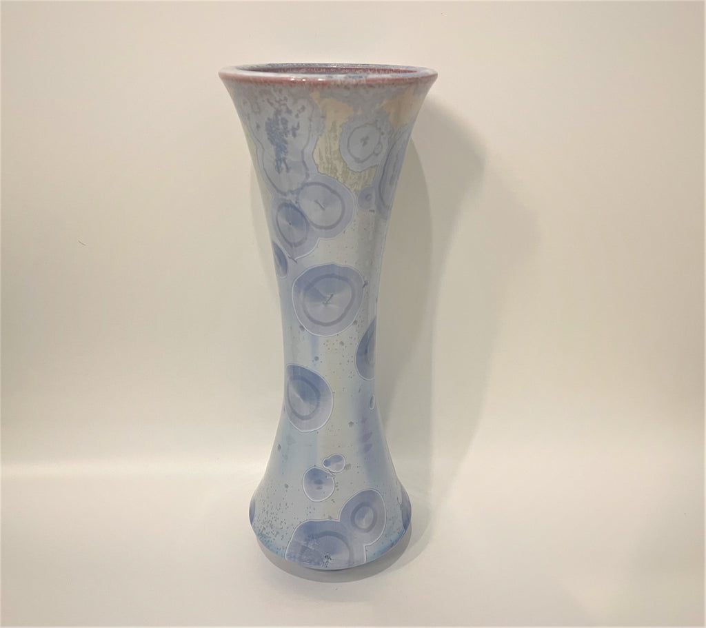 Light Blue Crystal Vase