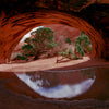 Navajo Arch Reflection - Arches National Park