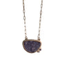 Lavender Agate Necklace with sapphires