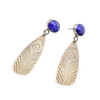 Earrings - Peacock Lapis