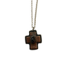 Garnet Cross Necklace