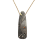 Silent Night Necklace - Citrine and 24k Gold Keum Boo