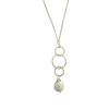 Triple Hoop Necklace - Freshwater Pearl