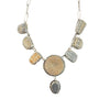 Statement necklace. Moroccan coral and petrified clamshell.